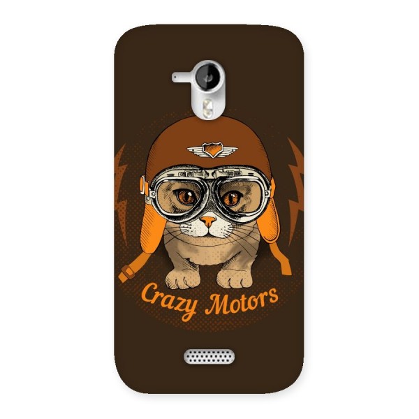 Crazy cat Back Case for Micromax Canvas HD A116