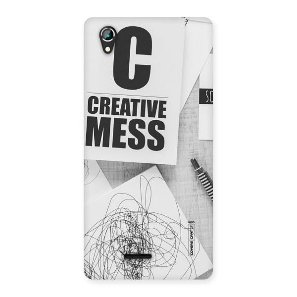 Creative Mess Back Case for Lava Iris 800