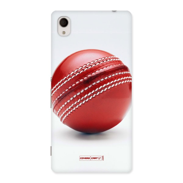 Red International Cricket Ball Back Case for Sony Xperia M4