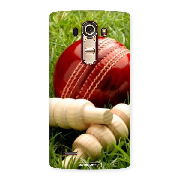 Cricket Ball and Stumps Back Case for LG G4