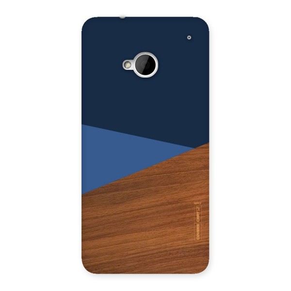 Crossed Lines Pattern Back Case for HTC One M7