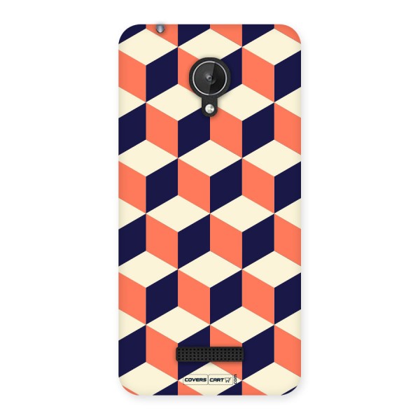 Cube Pattern Back Case for Micromax Canvas Spark Q380