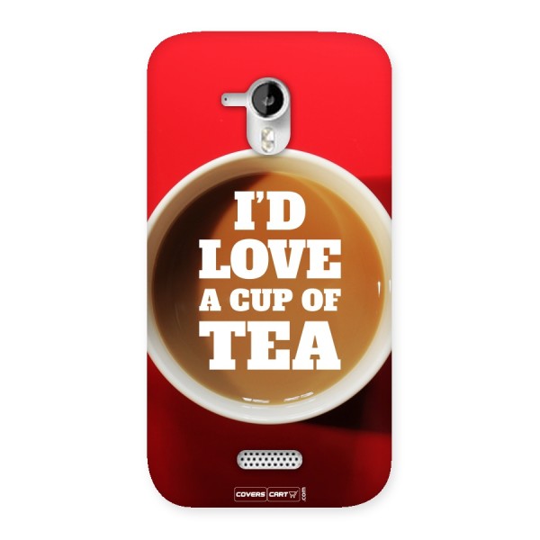 Cup of Tea Back Case for Micromax Canvas HD A116