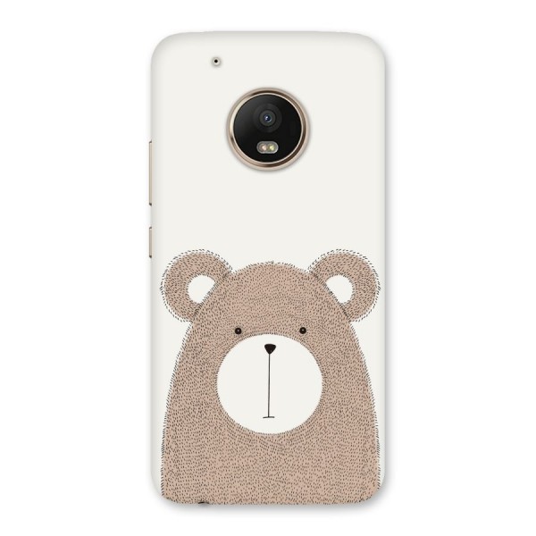 Cute Bear Back Case for Moto G5 Plus