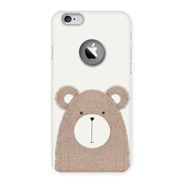 Cute Bear Back Case for iPhone 6 Logo Cut