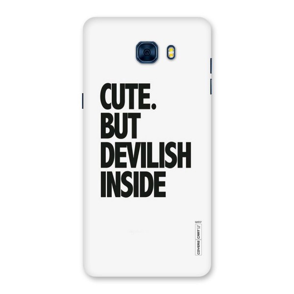 Cute But Devil Back Case for Galaxy C7 Pro