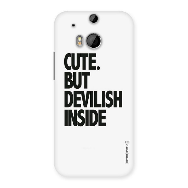 Cute But Devil Back Case for HTC One M8