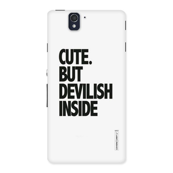 Cute But Devil Back Case for Sony Xperia Z