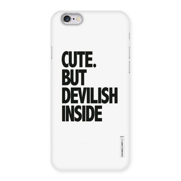 Cute But Devil Back Case for iPhone 6 6S