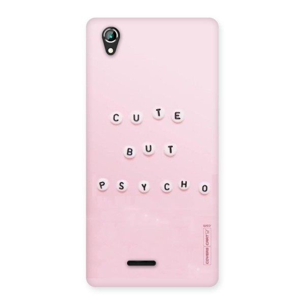 Cute But Psycho Back Case for Lava Iris 800