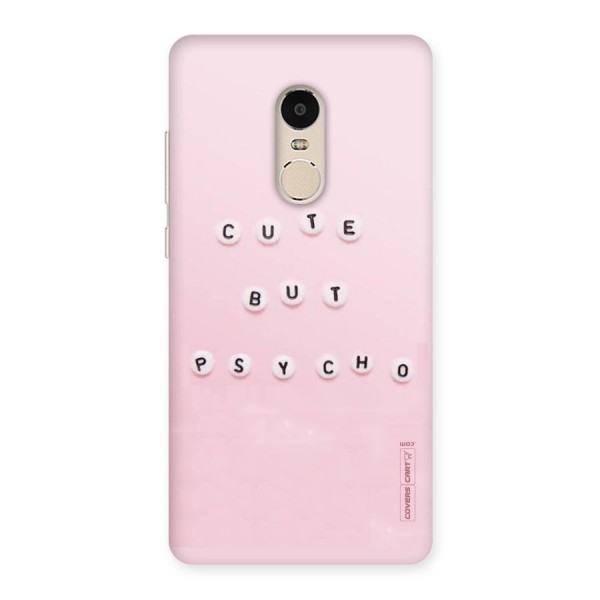 Cute But Psycho Back Case for Xiaomi Redmi Note 4