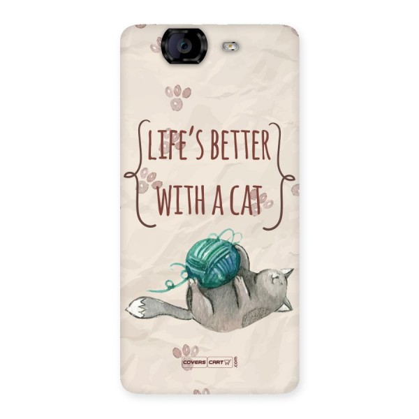 Cute Cat Back Case for Canvas Knight A350