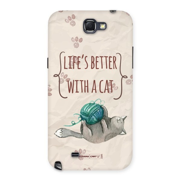 Cute Cat Back Case for Galaxy Note 2