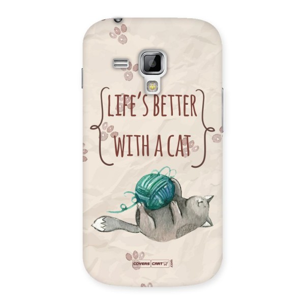 Cute Cat Back Case for Galaxy S Duos