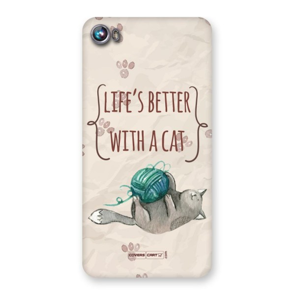 Cute Cat Back Case for Micromax Canvas Fire 4 A107