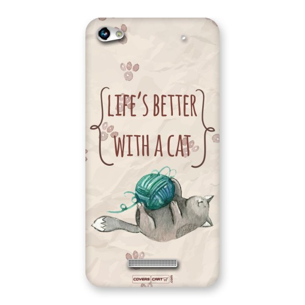 Cute Cat Back Case for Micromax Hue 2