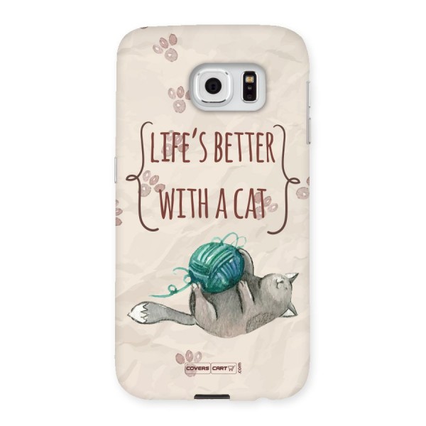 Cute Cat Back Case for Samsung Galaxy S6