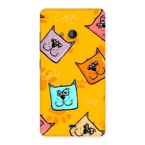Cute Cat Pattern Back Case for Lumia 540