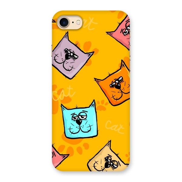 Cute Cat Pattern Back Case for iPhone 7
