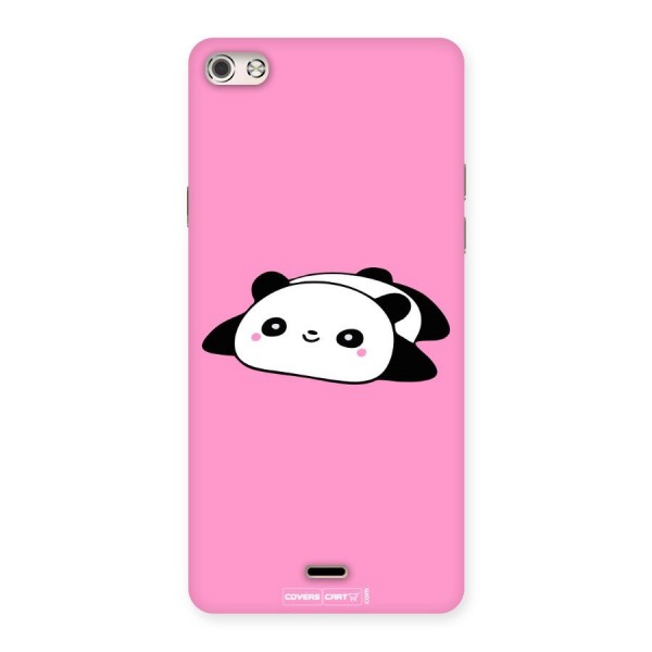 Cute Lazy Panda Back Case for Micromax Canvas Silver 5
