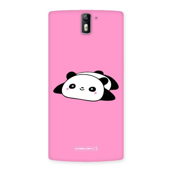 Cute Lazy Panda Back Case for One Plus One