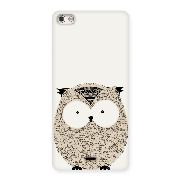 Cute Owl Back Case for Micromax Canvas Silver 5