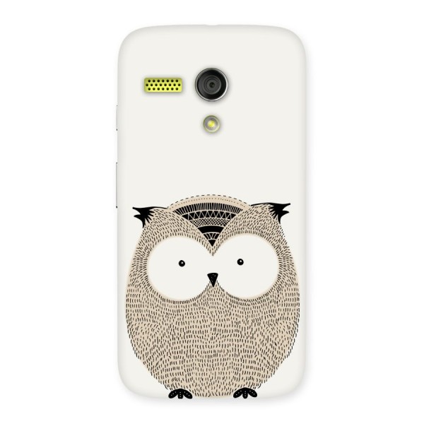 Cute Owl Back Case for Moto G