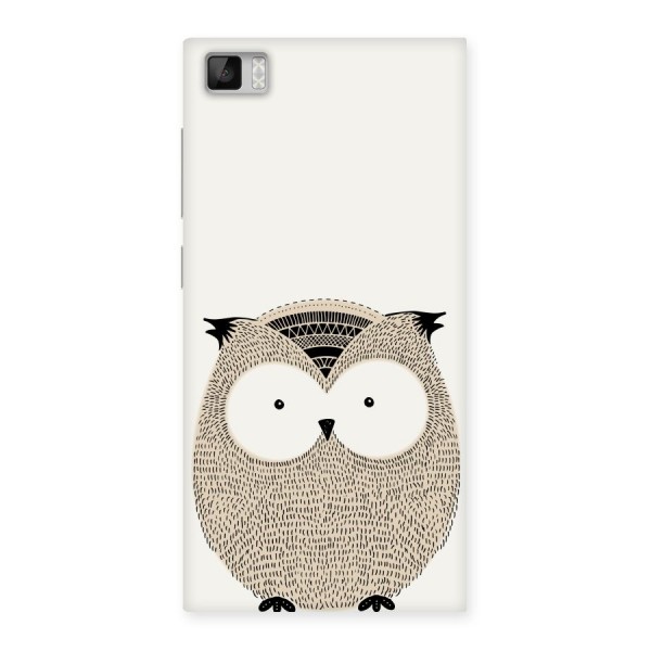 Cute Owl Back Case for Xiaomi Mi3