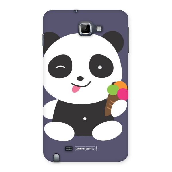 Cute Panda Blue Back Case for Galaxy Note