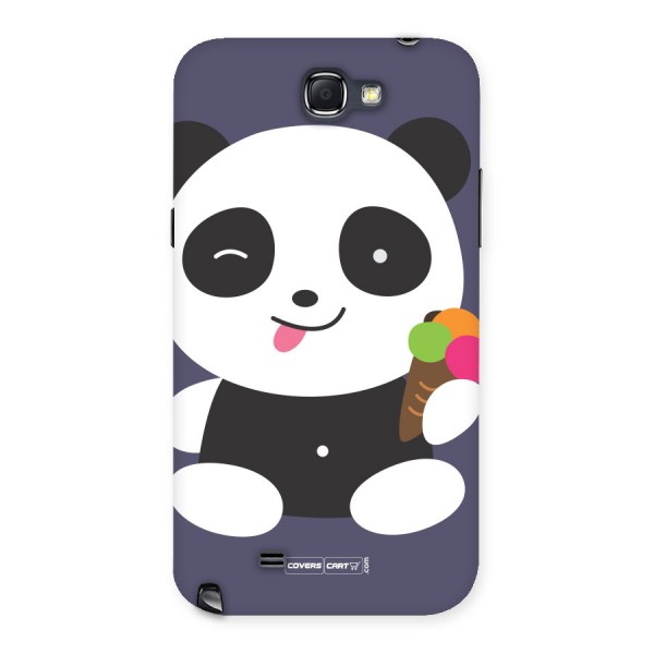 Cute Panda Blue Back Case for Galaxy Note 2