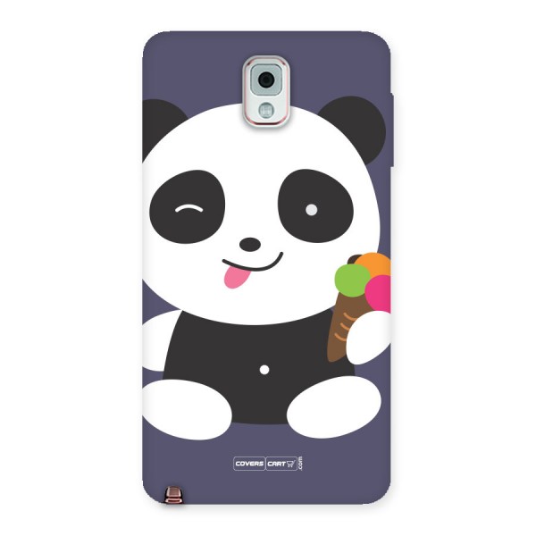 Cute Panda Blue Back Case for Galaxy Note 3