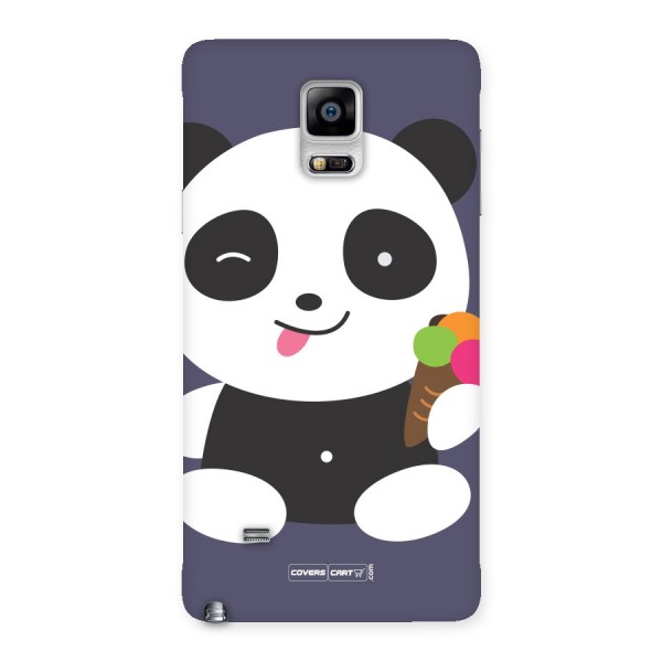 Cute Panda Blue Back Case for Galaxy Note 4