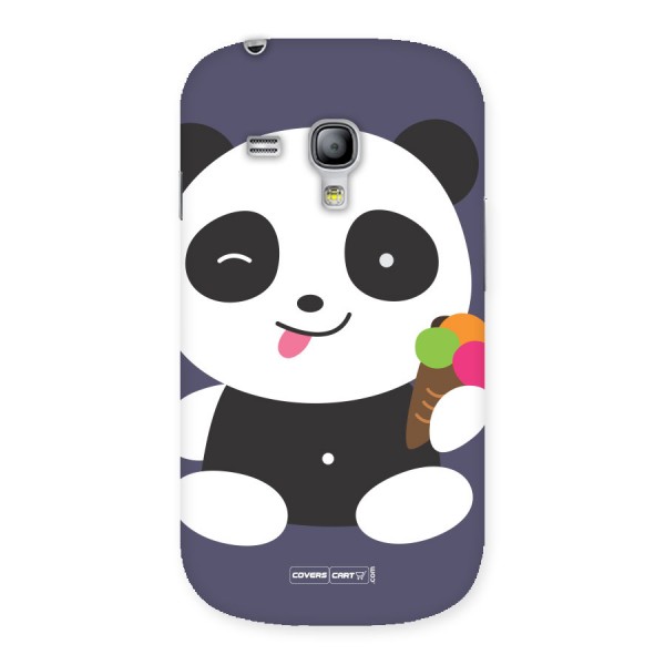 Cute Panda Blue Back Case for Galaxy S3 Mini