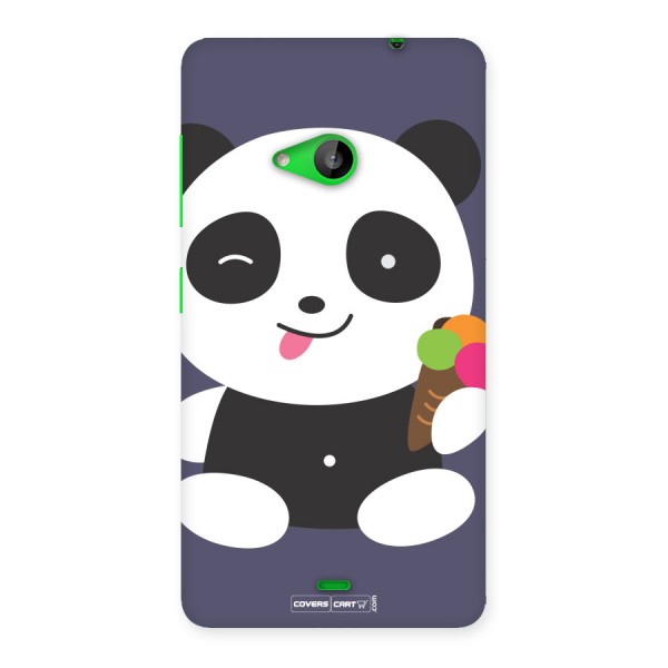Cute Panda Blue Back Case for Lumia 535