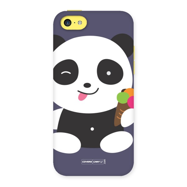 Cute Panda Blue Back Case for iPhone 5C