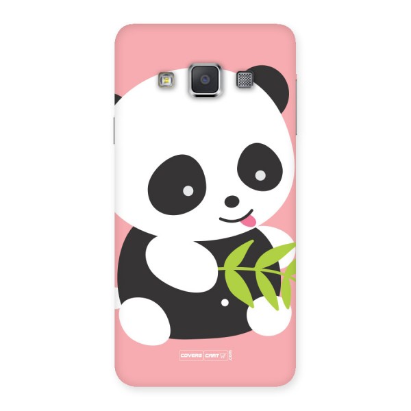 Cute Panda Pink Back Case for Galaxy A3