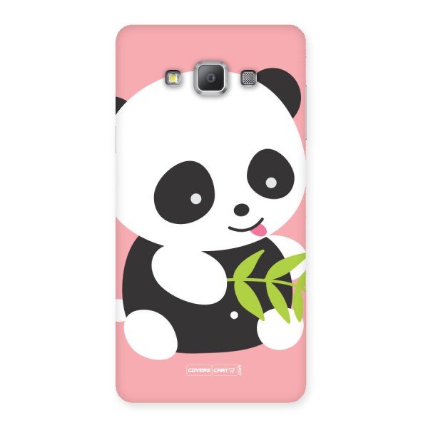 Cute Panda Pink Back Case for Galaxy A7