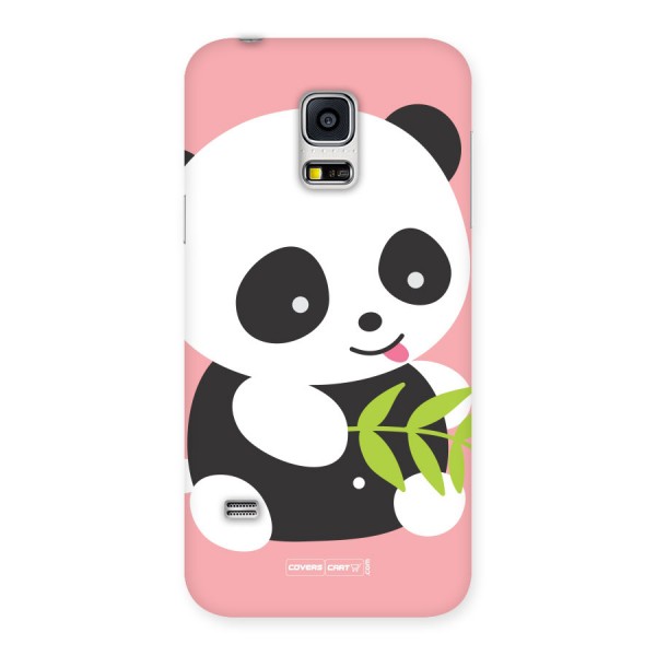 Cute Panda Pink Back Case for Galaxy S5 Mini