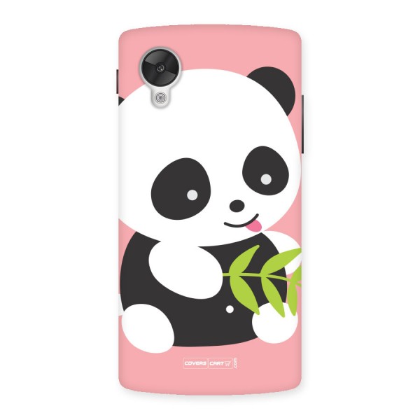Cute Panda Pink Back Case for Google Nexus 5