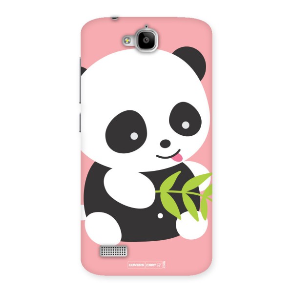 Cute Panda Pink Back Case for Honor Holly