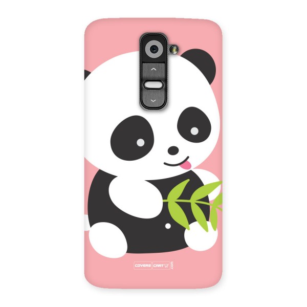 Cute Panda Pink Back Case for LG G2