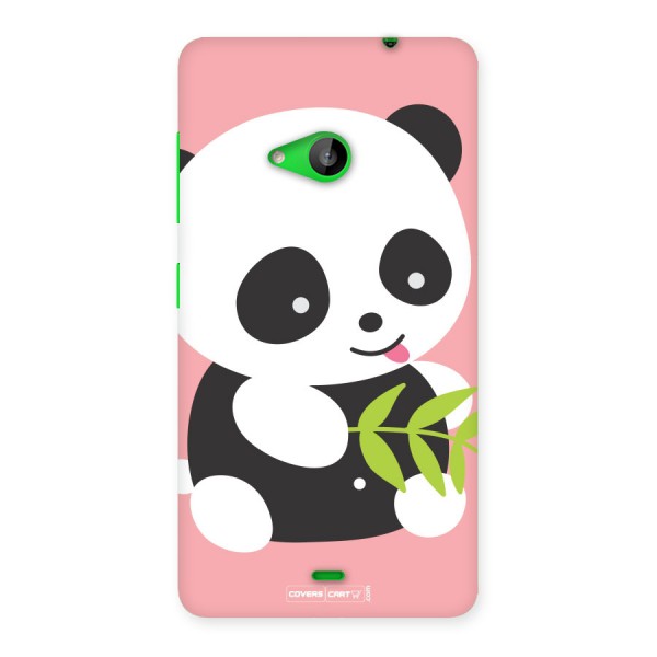 Cute Panda Pink Back Case for Lumia 535