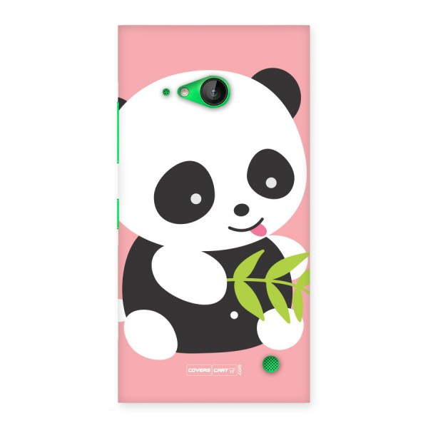 Cute Panda Pink Back Case for Lumia 730