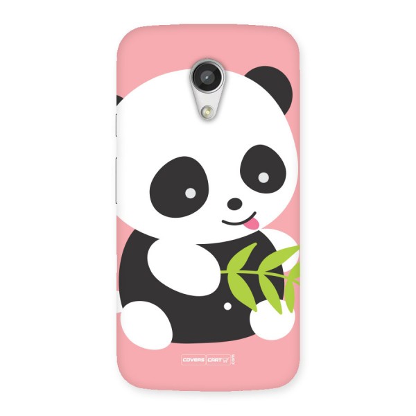Cute Panda Pink Back Case for Moto G 2nd Gen