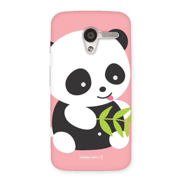 Cute Panda Pink Back Case for Moto X