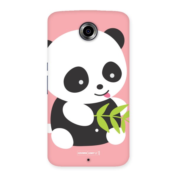 Cute Panda Pink Back Case for Nexus 6