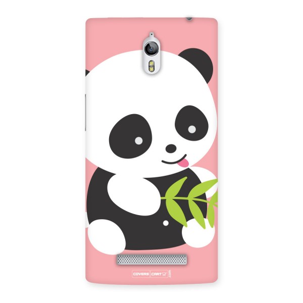 Cute Panda Pink Back Case for Oppo Find 7