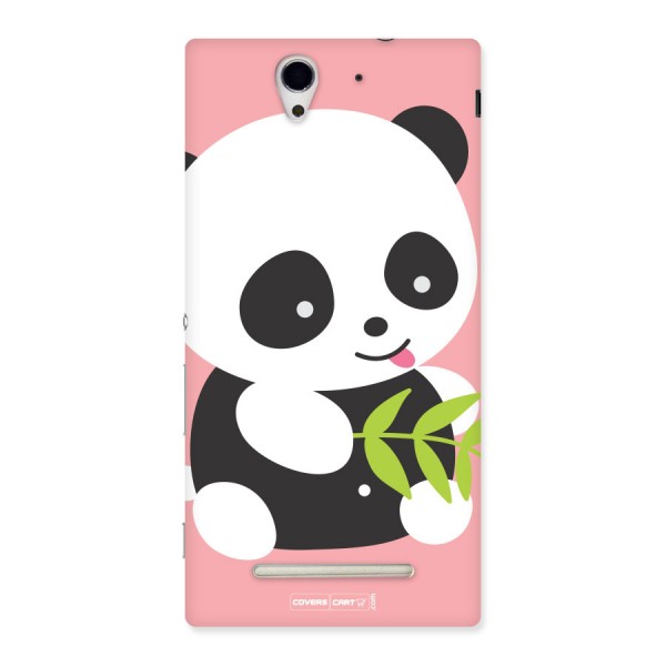 Cute Panda Pink Back Case for Sony Xperia C3