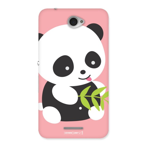 Cute Panda Pink Back Case for Sony Xperia E4