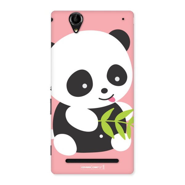 Cute Panda Pink Back Case for Sony Xperia T2